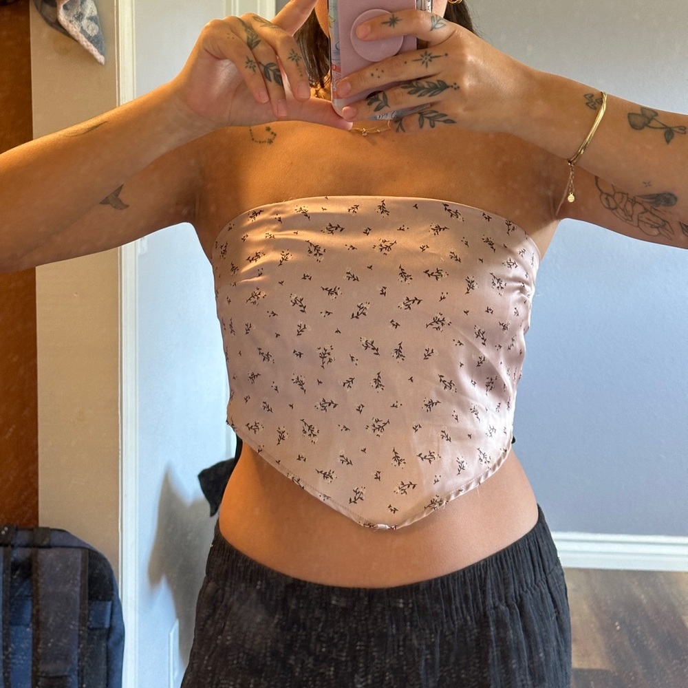 Garage Light Pink Floral Top